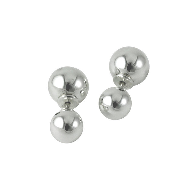 Sterling Silver Double-Sided Stud Earrings