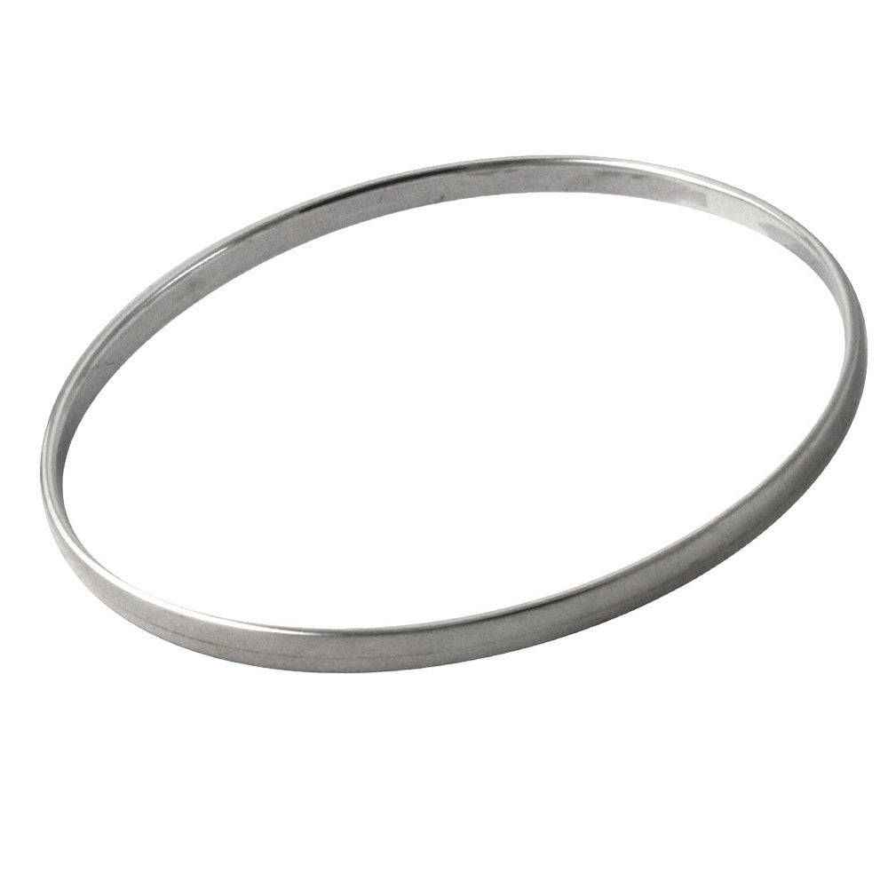 Slim Flat Sterling Silver Bangle Bracelet