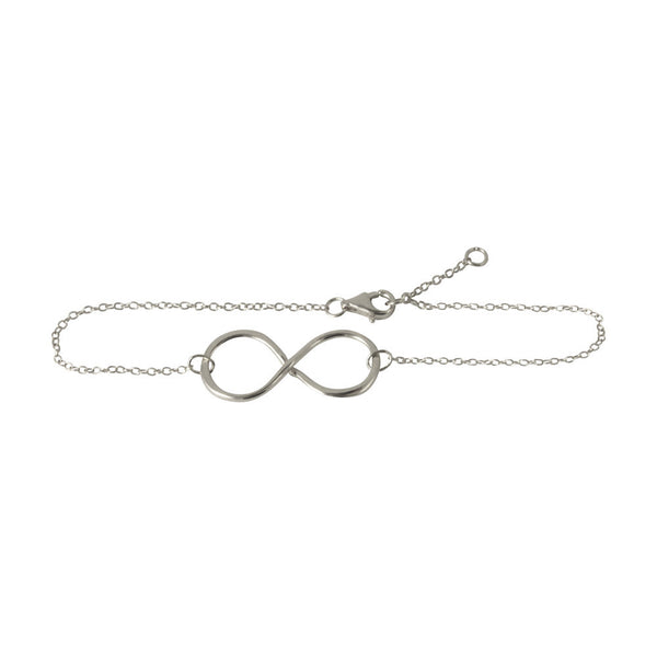Sterling Silver Infinity Charm Bracelet 7 inch - 1 inch Charm