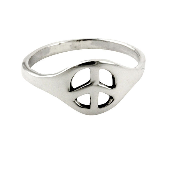 Sterling Silver Peace Sign Ring