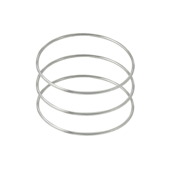 Sterling Silver Skinny Bangle Bracelet Set of 3