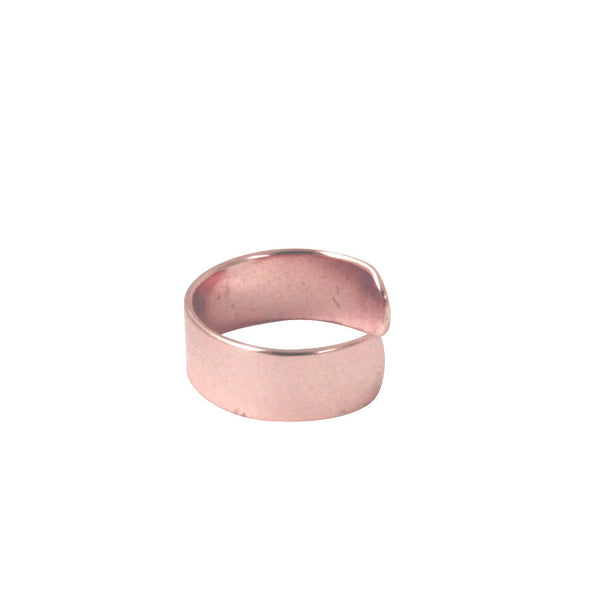 Rose Gold-Dipped Small Band Ear Cuff Earring