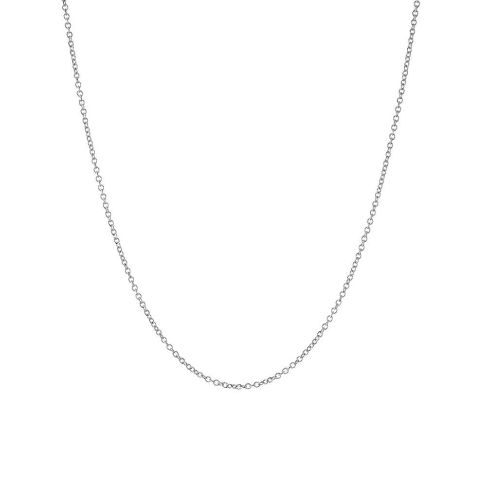 Sterling Silver Rolo Long Chain Necklace 24 inch & 30 inch