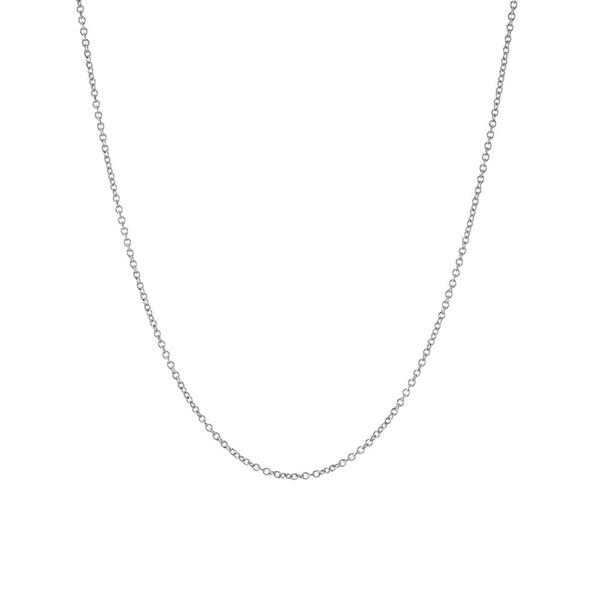 Simple Sterling Silver Rolo Chain Necklace 14 inch - 20 inch