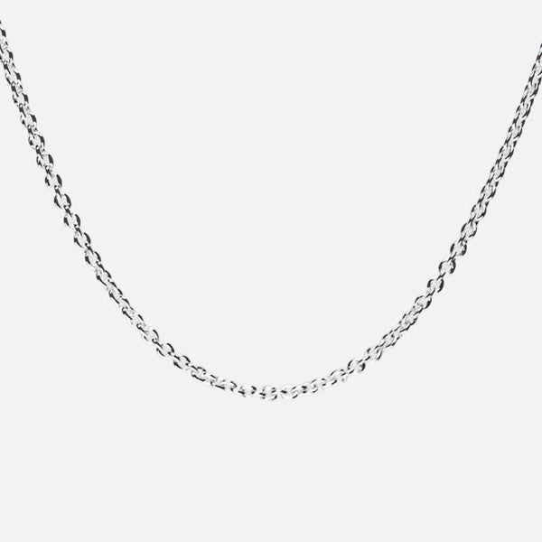 Sterling Silver Rolo Long Chain Necklace 24 inch & 30 inch
